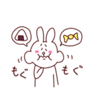 うさちゃんとくまさん（個別スタンプ：25）