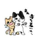 キジトラとハチワレ（個別スタンプ：27）