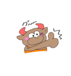 ブルズカフェのブルズくん（個別スタンプ：8）