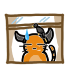 バナナ、ウィンドウの猫（個別スタンプ：10）
