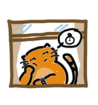 バナナ、ウィンドウの猫（個別スタンプ：30）