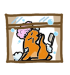 バナナ、ウィンドウの猫（個別スタンプ：33）