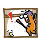 バナナ、ウィンドウの猫（個別スタンプ：36）