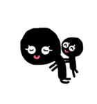 黒っ子さん（個別スタンプ：8）