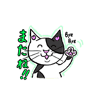 トラ猫とブチ猫の日常スタンプ（個別スタンプ：4）