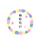 シンプル文字お花（個別スタンプ：12）