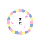 シンプル文字お花（個別スタンプ：16）