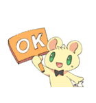 元気いっぱいまるい耳のいきもの（個別スタンプ：15）