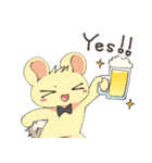 元気いっぱいまるい耳のいきもの（個別スタンプ：24）
