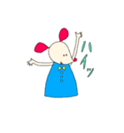 ゆるっとカラフルネズミ（個別スタンプ：15）