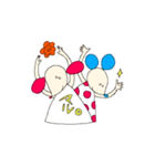 ゆるっとカラフルネズミ（個別スタンプ：21）