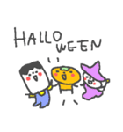 ちびちび英語ハッピーハロウィン！デカ文字（個別スタンプ：1）