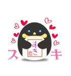 ぺんぎんと色紙（個別スタンプ：21）