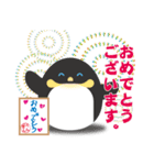 ぺんぎんと色紙（個別スタンプ：34）