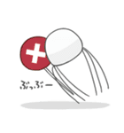 ぷるぷるくらげ（個別スタンプ：10）