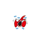おしゃべり手描きんぎょ（個別スタンプ：1）