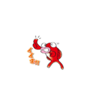 おしゃべり手描きんぎょ（個別スタンプ：2）