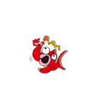 おしゃべり手描きんぎょ（個別スタンプ：13）