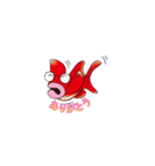 おしゃべり手描きんぎょ（個別スタンプ：15）