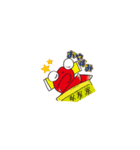 おしゃべり手描きんぎょ（個別スタンプ：20）