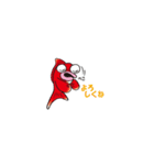 おしゃべり手描きんぎょ（個別スタンプ：21）