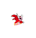 おしゃべり手描きんぎょ（個別スタンプ：26）