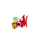 おしゃべり手描きんぎょ（個別スタンプ：33）