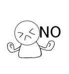 白い人の日常（個別スタンプ：3）