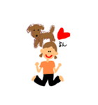 わんことまりちゃん（個別スタンプ：8）