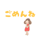 こびとシスターズ【デカ文字】（個別スタンプ：28）