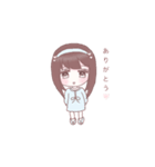 女の子たちとうさぎ。2（個別スタンプ：2）