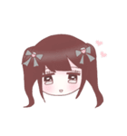 女の子たちとうさぎ。2（個別スタンプ：8）