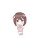 女の子たちとうさぎ。2（個別スタンプ：11）