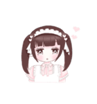 女の子たちとうさぎ。2（個別スタンプ：32）