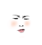 白塗りじんぼ（個別スタンプ：5）
