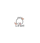 口から血が出てるうさぎの日常会話（個別スタンプ：1）
