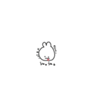 口から血が出てるうさぎの日常会話（個別スタンプ：5）