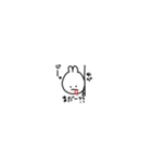 口から血が出てるうさぎの日常会話（個別スタンプ：6）