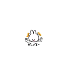口から血が出てるうさぎの日常会話（個別スタンプ：14）