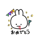 口から血が出てるうさぎの日常会話（個別スタンプ：21）
