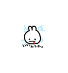 口から血が出てるうさぎの日常会話（個別スタンプ：35）