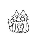 レイさん(モノクロ)（個別スタンプ：2）