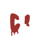 血文字 れ～濁音などまで（個別スタンプ：7）