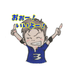 笑顔と元気の似合う男女混合バレー部！（個別スタンプ：10）