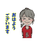 笑顔と元気の似合う男女混合バレー部！（個別スタンプ：16）