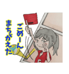 笑顔と元気の似合う男女混合バレー部！（個別スタンプ：18）