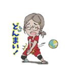 笑顔と元気の似合う男女混合バレー部！（個別スタンプ：25）