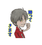 笑顔と元気の似合う男女混合バレー部！（個別スタンプ：27）