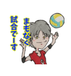 笑顔と元気の似合う男女混合バレー部！（個別スタンプ：28）