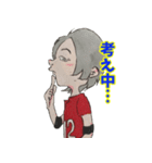 笑顔と元気の似合う男女混合バレー部！（個別スタンプ：33）